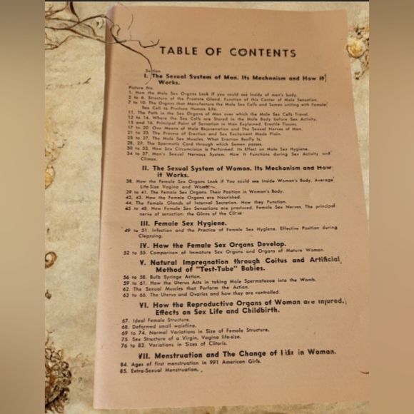 VINTAGE "PICTURE STORIES OF THE SEX LIFE OF MAN AND WOMAN" 1946 SOFTCOVER BOOK - Picture 5 of 8